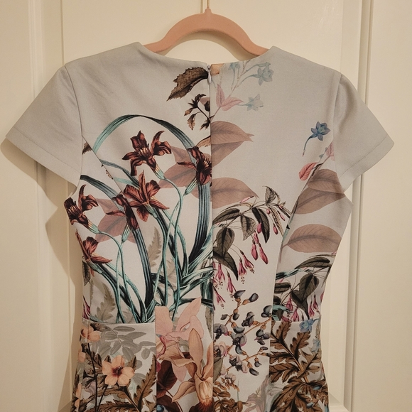 Amanda Uprichard Torrence Mini Dress Camellia Blue Floral M - Picture 10 of 15